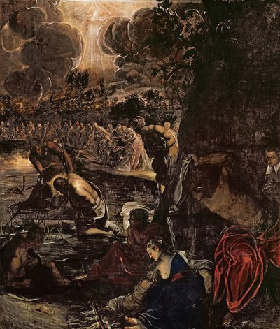 El bautismo de Cristo de Jacopo Robusti Tintoretto